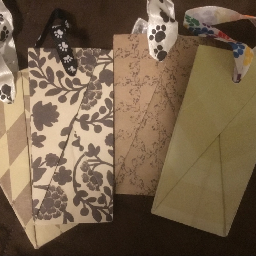 Set of 4 Decorative Gift Card Holder Bags